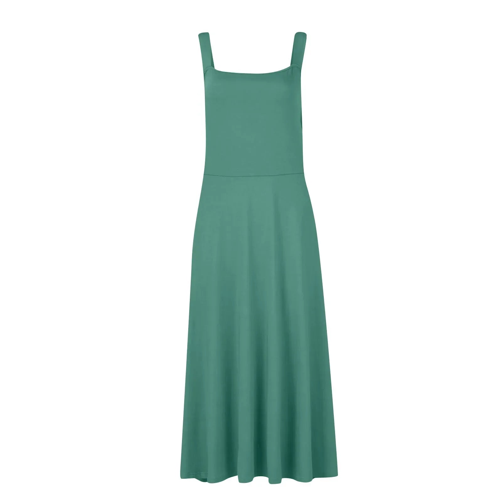 Women's Sleeveless Square Neck Back Lace Dress