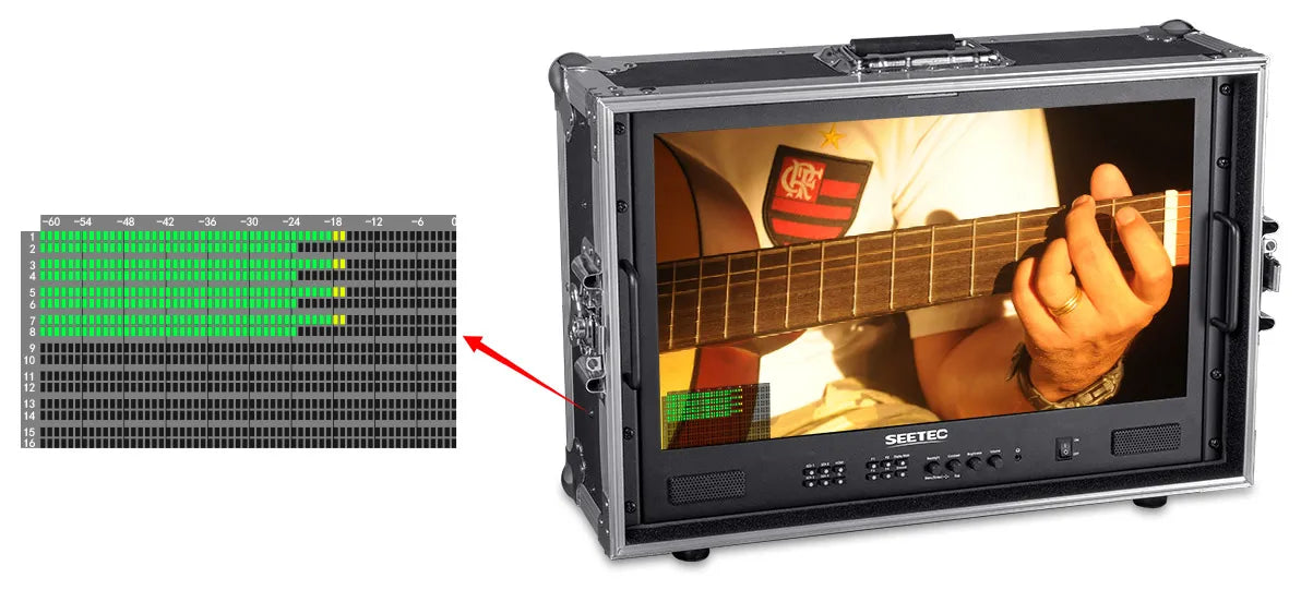 Portable Carry-on Multi-camera Director Monitor