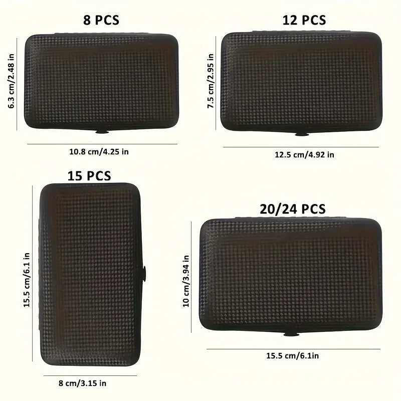 8-24 Pieces All Black Manicure
