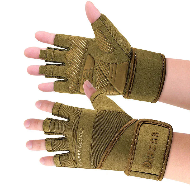 Half Finger Bodybuilding Gym Gloves