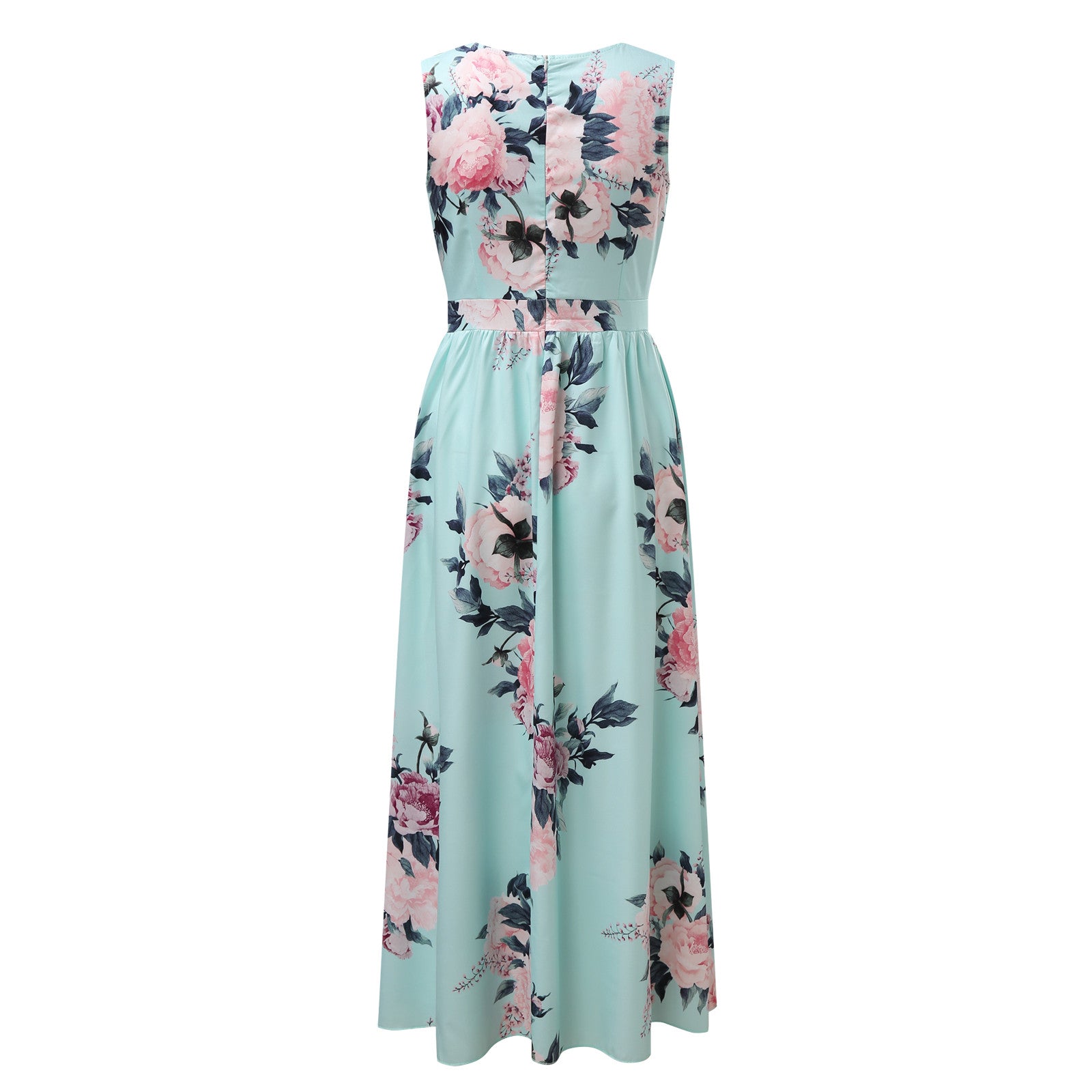 Women's V-Neck Print Maxi Dresses