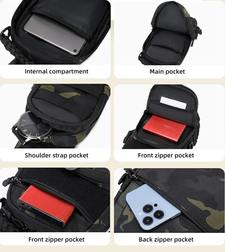 Men's Camping Chest Bag