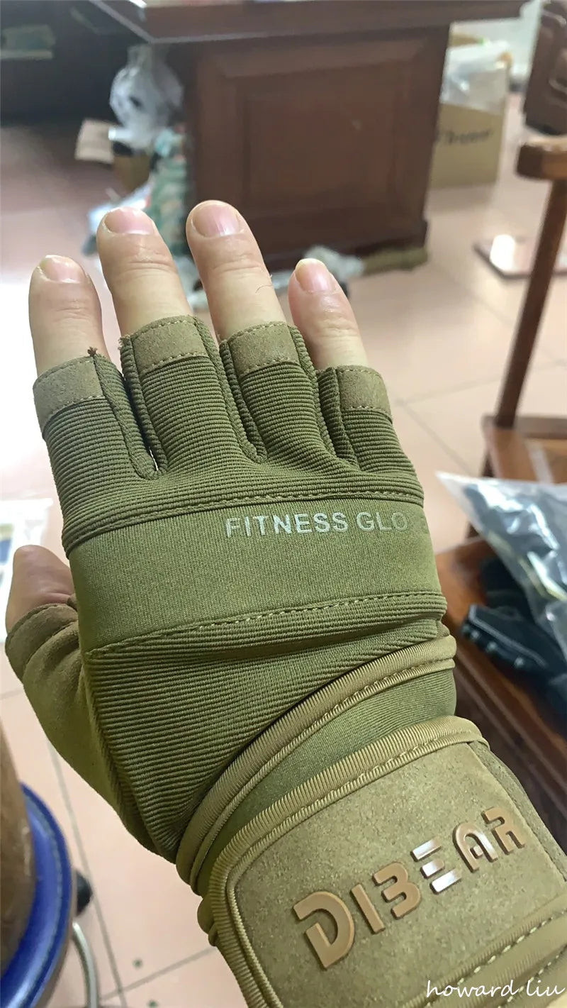 Half Finger Bodybuilding Gym Gloves
