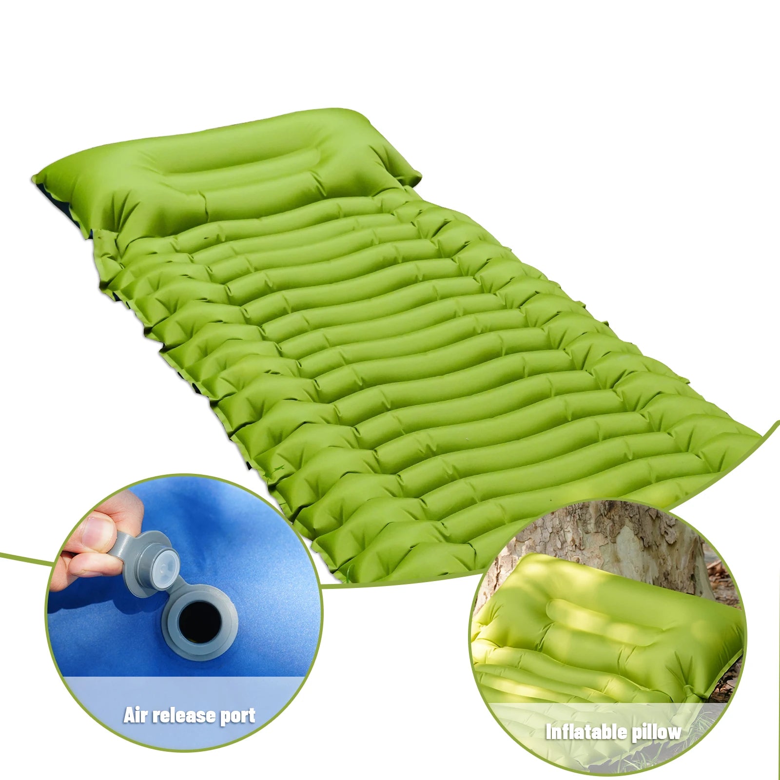Outdoor camping super thick 4-inch inflatable sleeping mat