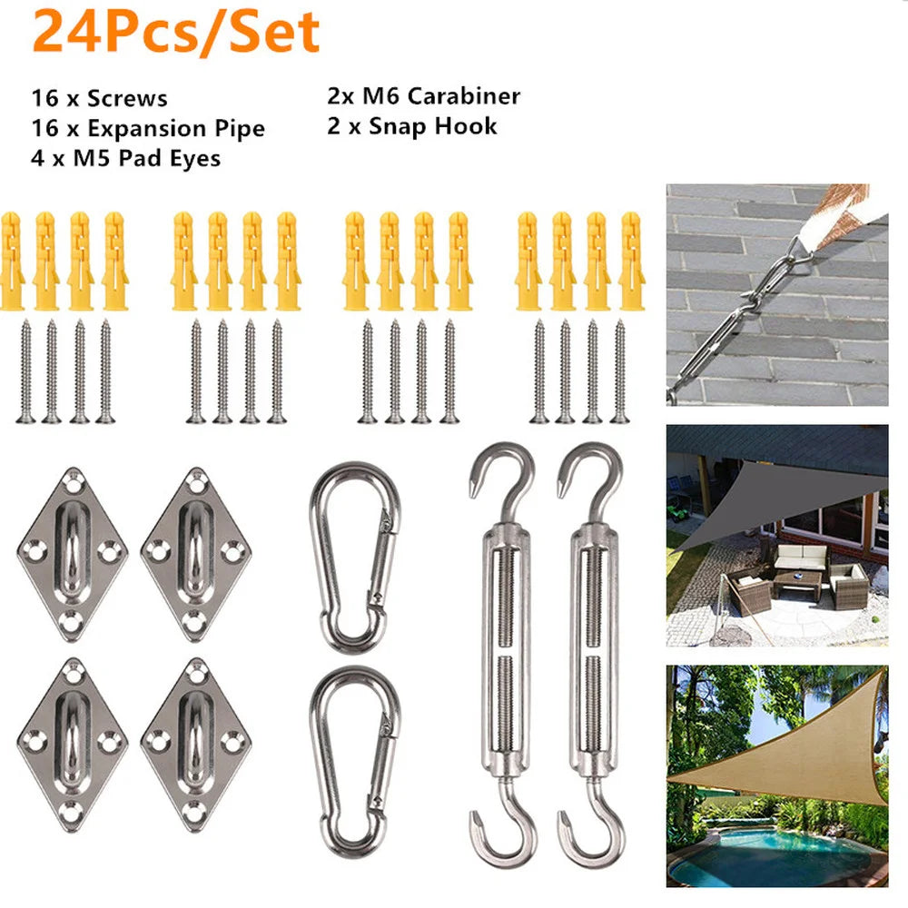 Waterproof Triangle Sun Shade Sail Canopy