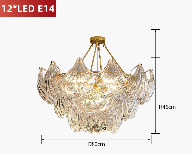 France Retro Pendant Crystal Chandelier