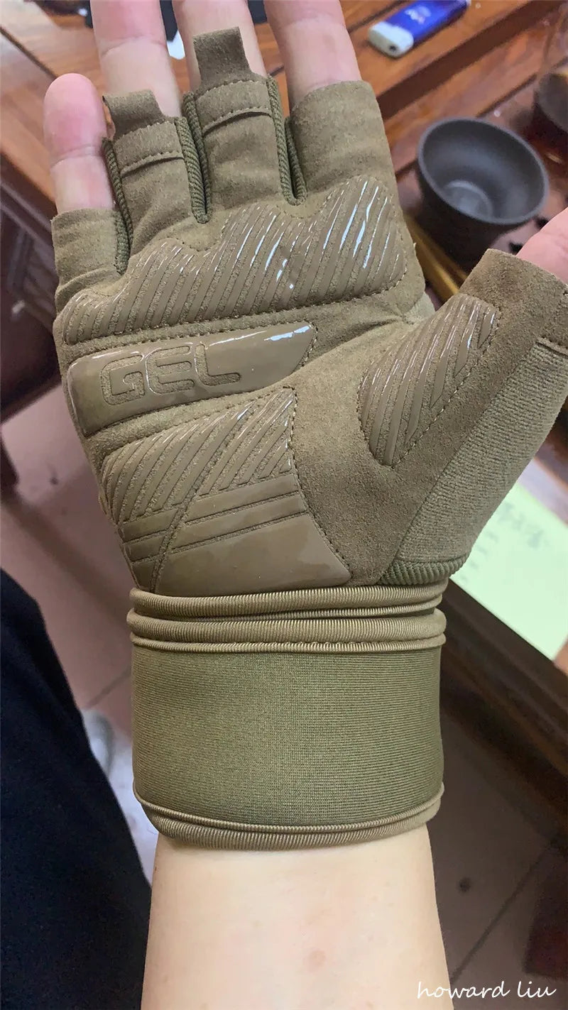 Half Finger Bodybuilding Gym Gloves