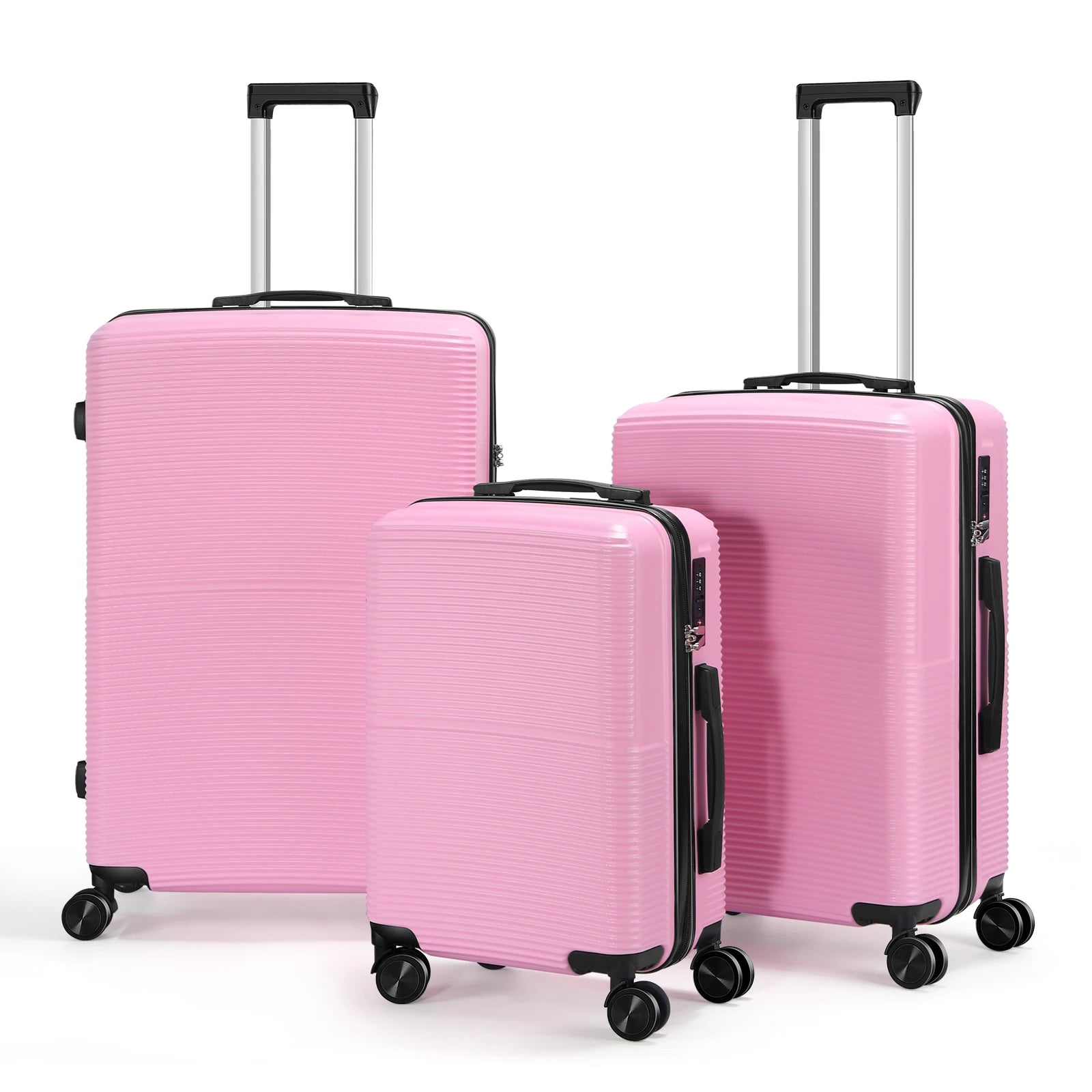 3Pcs Luggage Hardshell Travel Suitcase