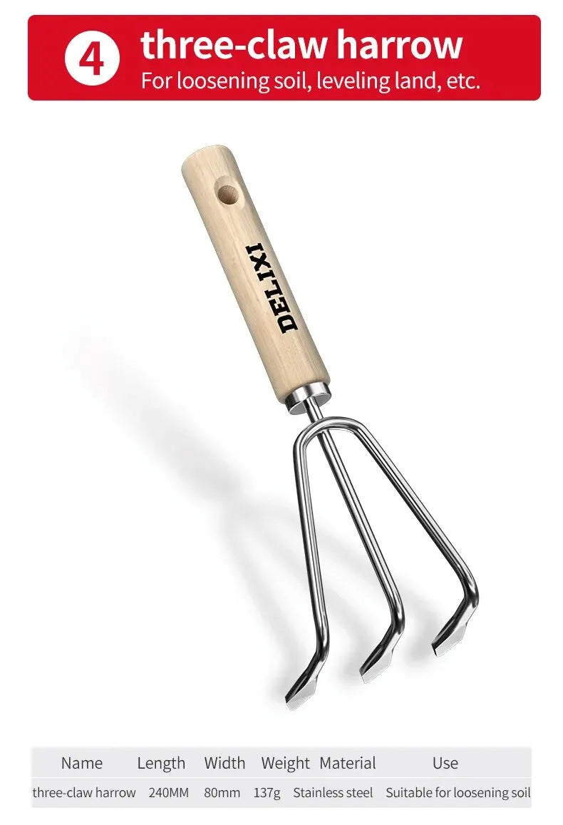 Garden Shovel Rake Spade Set
