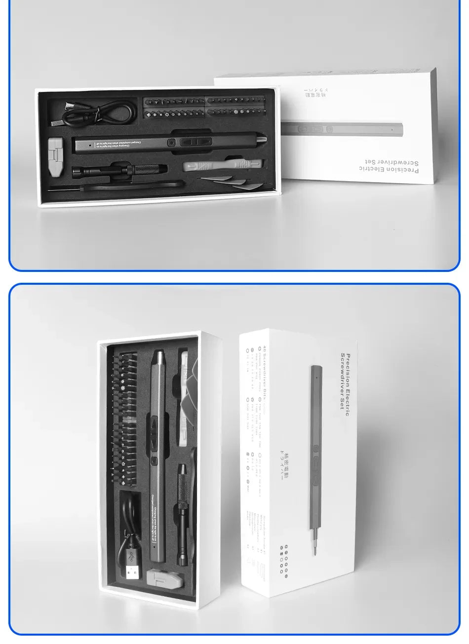 Cordless Electric Screwdriver Set