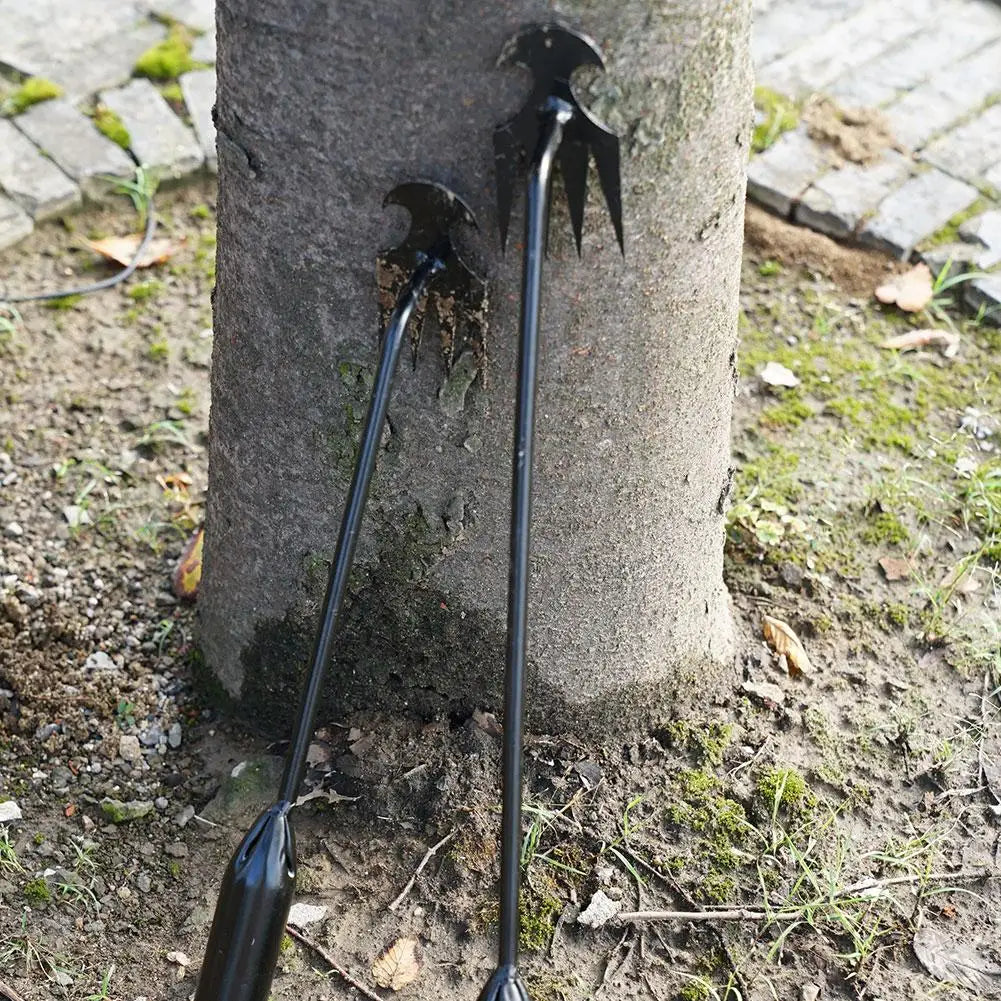 Garden Rake Manual Weed Grass Rooting Puller Shovel