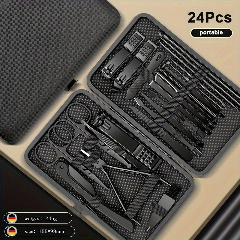 8-24 Pieces All Black Manicure