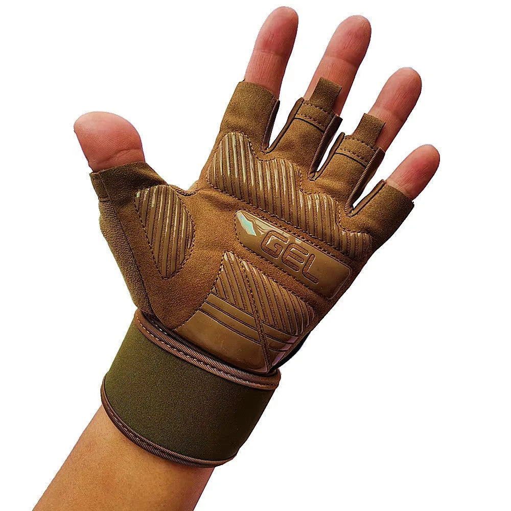 Half Finger Bodybuilding Gym Gloves