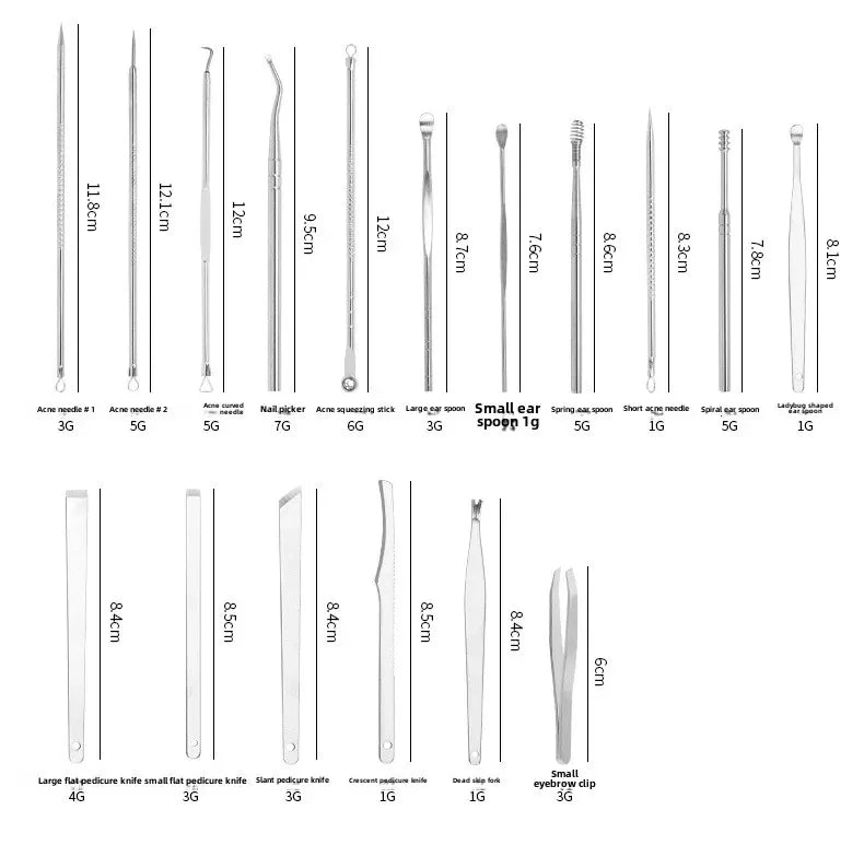 8/32pcs Manicure Set Professional Pedicure Kit