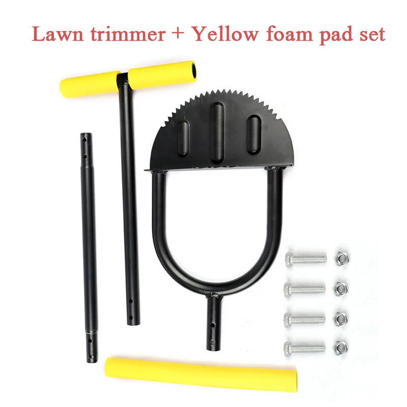 Lawn mower for sidewalks, landscaping, garden beds, courtyards, and lawn mowing tools