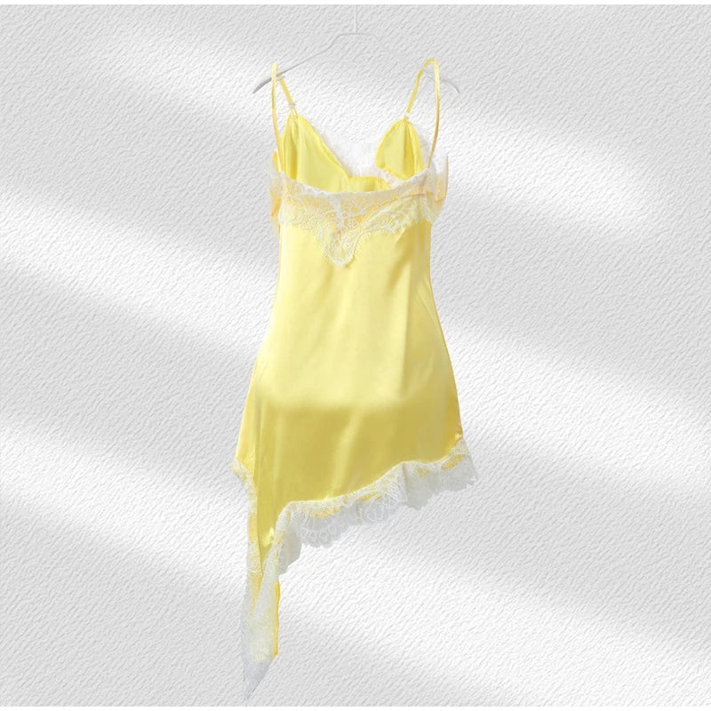 V Neck Hollow Out Backless Dress