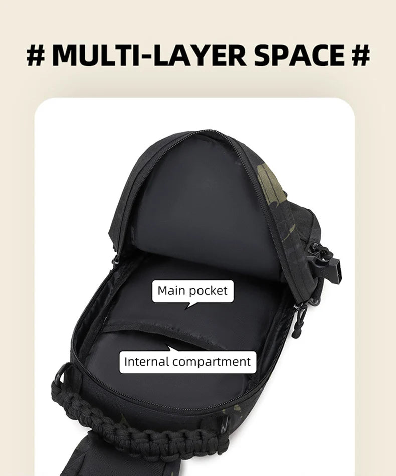 Men's Camping Chest Bag