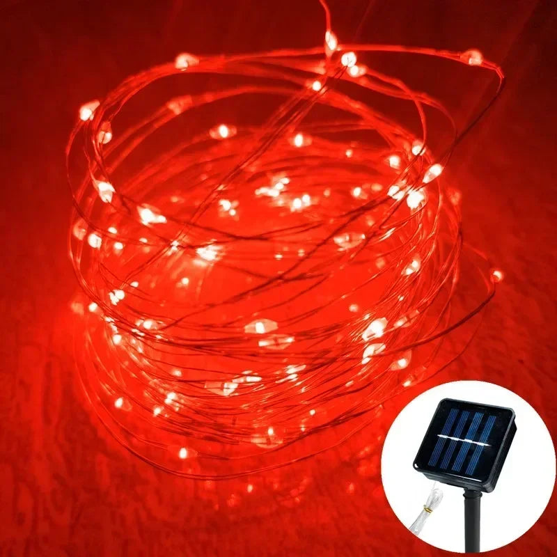 1 Set of Waterproof Outdoor Solar Light Strings