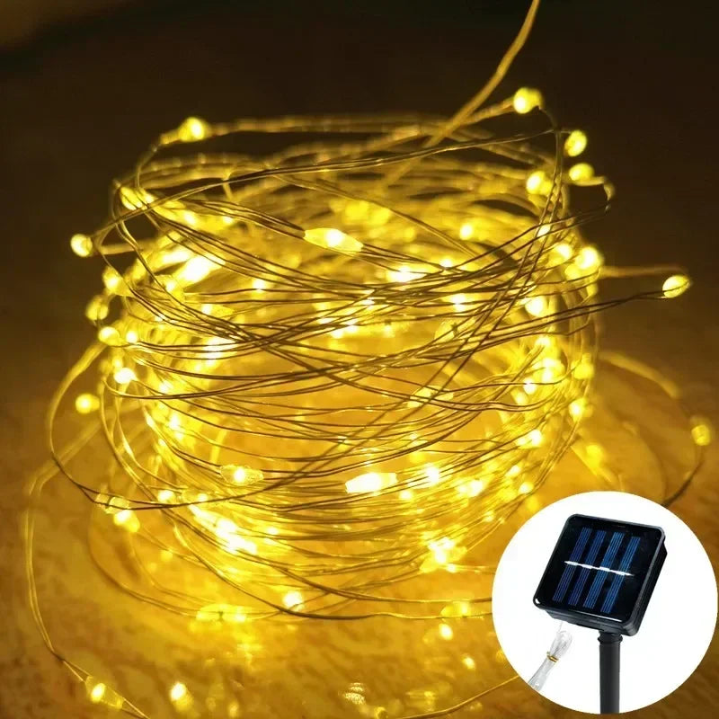 1 Set of Waterproof Outdoor Solar Light Strings