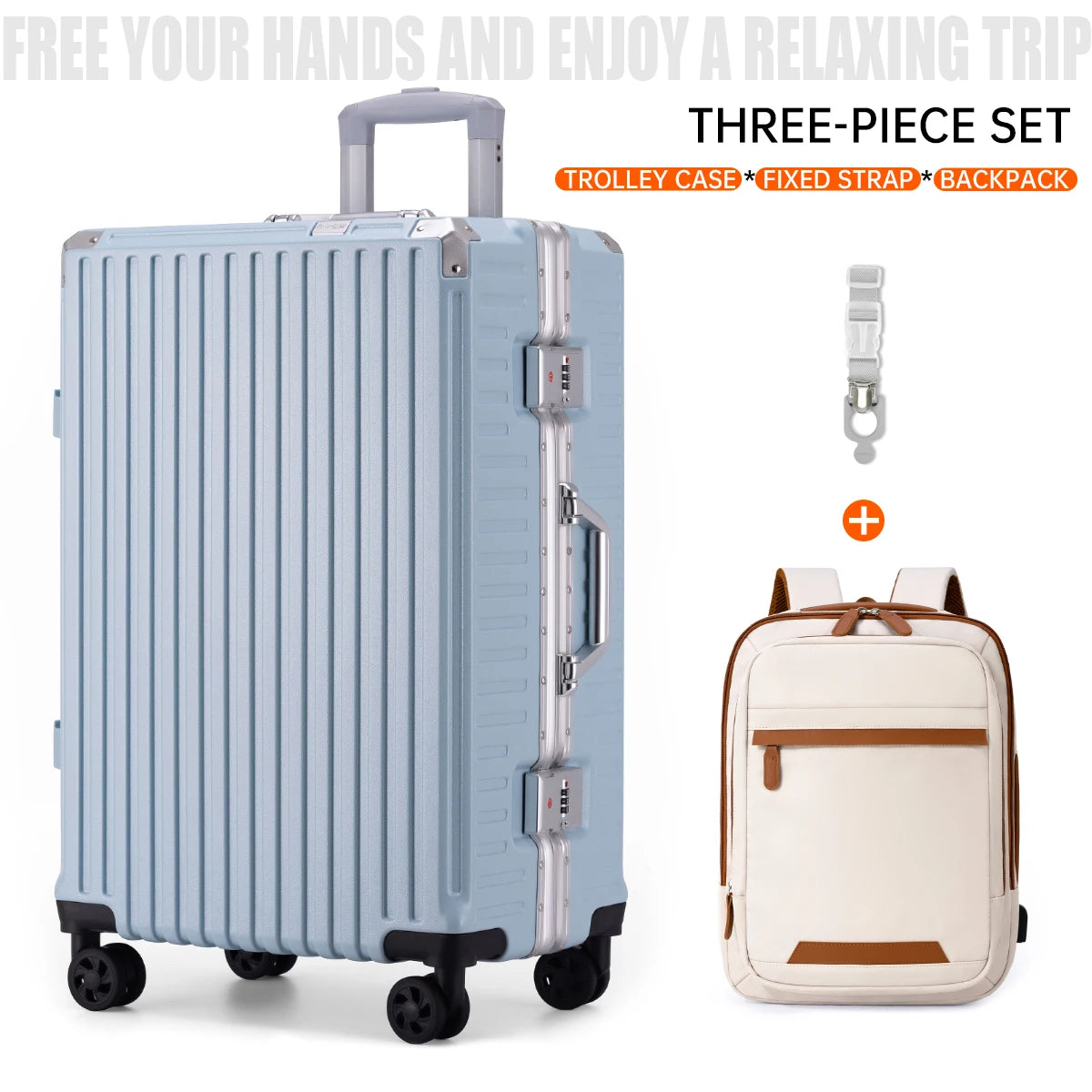 Aluminum Frame Rolling Luggage Case
