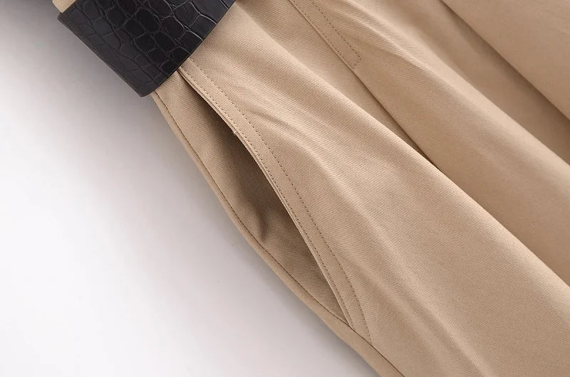 2025 Woman Dresses Belt pleated Midi Dress Sleeveless