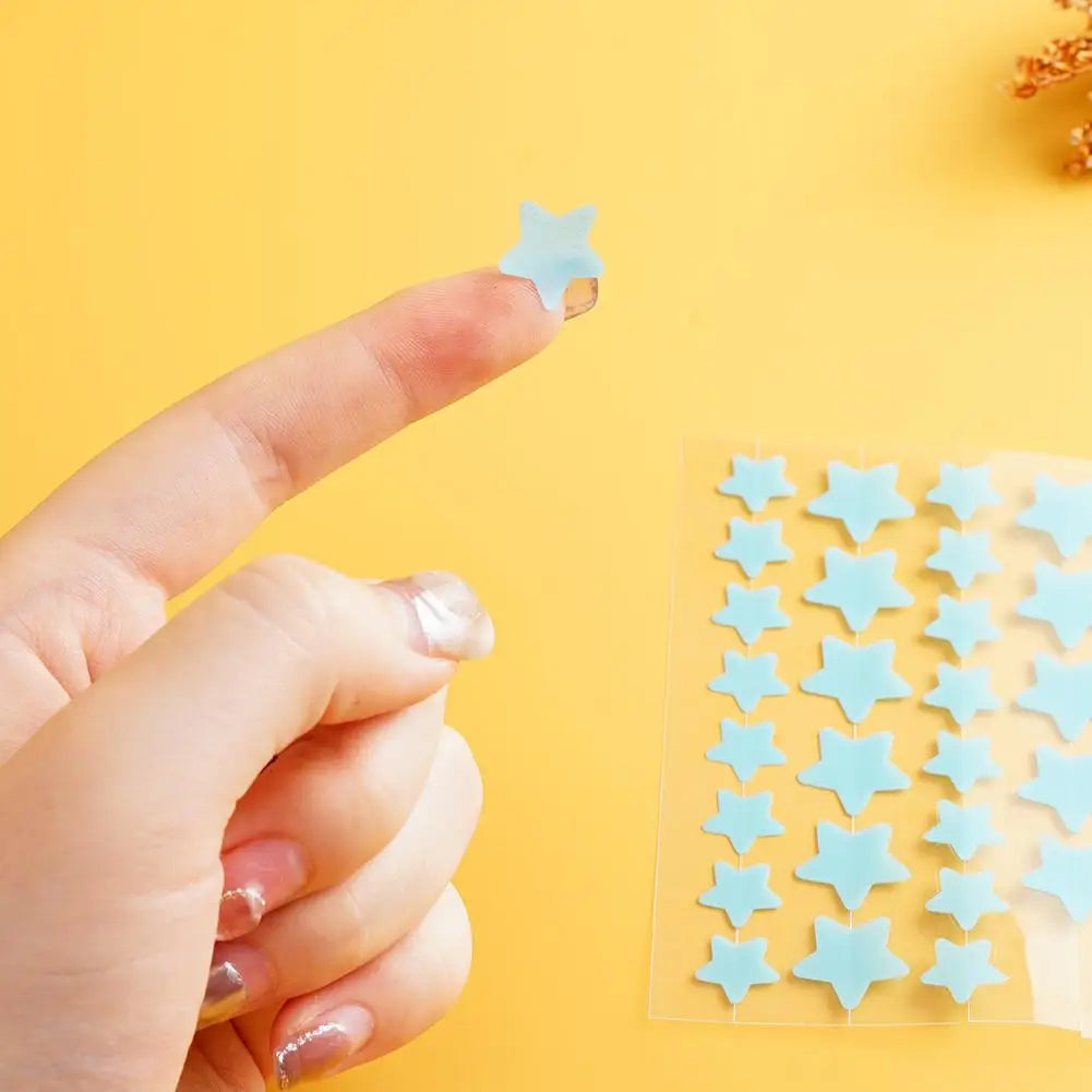 28Pcs Colorful Cute Star Shaped Acne Treatment Sticker