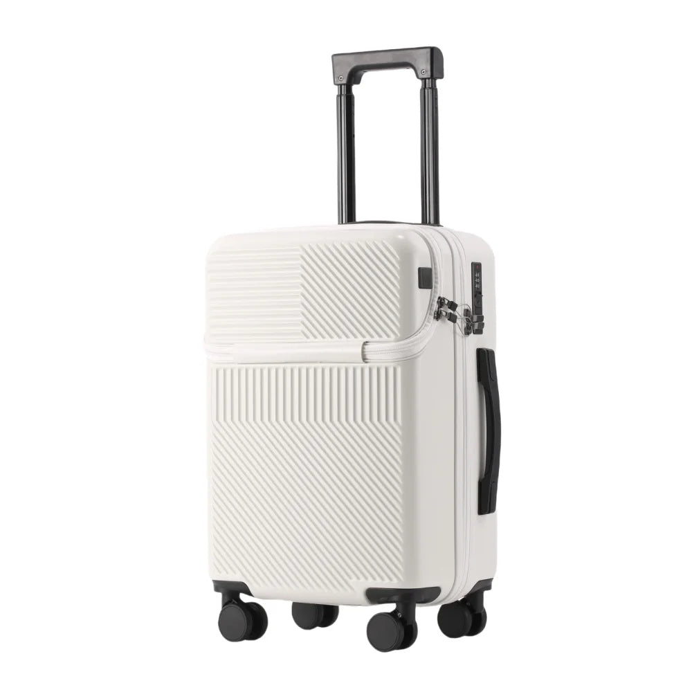 1 piece combination lock carry-on multi-purpose travel luggage