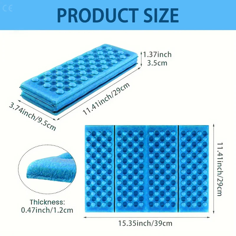 Massage Mat 6-Fold XPE Cushion Outdoor Hiking Camping Training Park Foldable Pillow Picnic Sitting Moisture-proof Pad