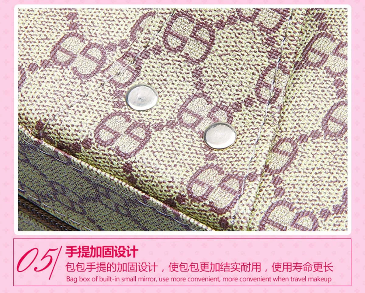 Leather cosmetic case