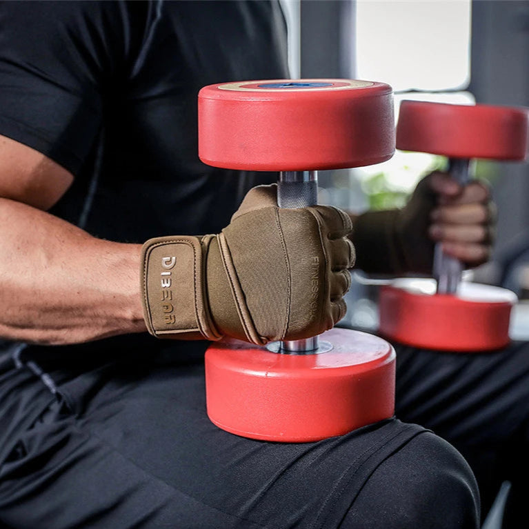 Half Finger Bodybuilding Gym Gloves