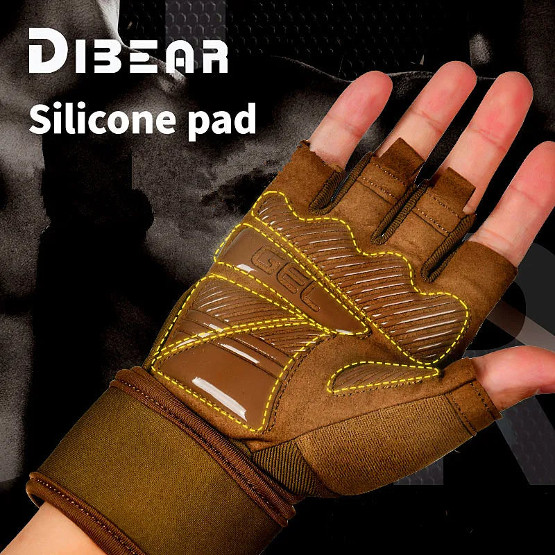 Half Finger Bodybuilding Gym Gloves
