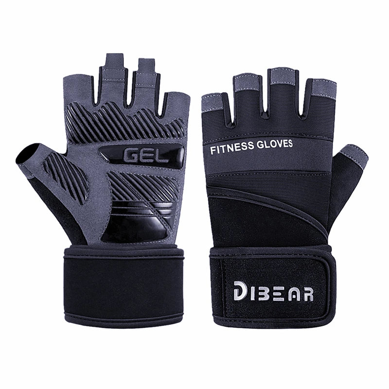 Half Finger Bodybuilding Gym Gloves