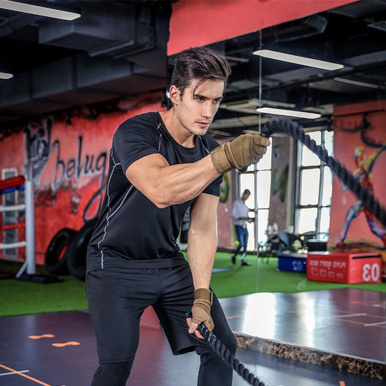 Half Finger Bodybuilding Gym Gloves