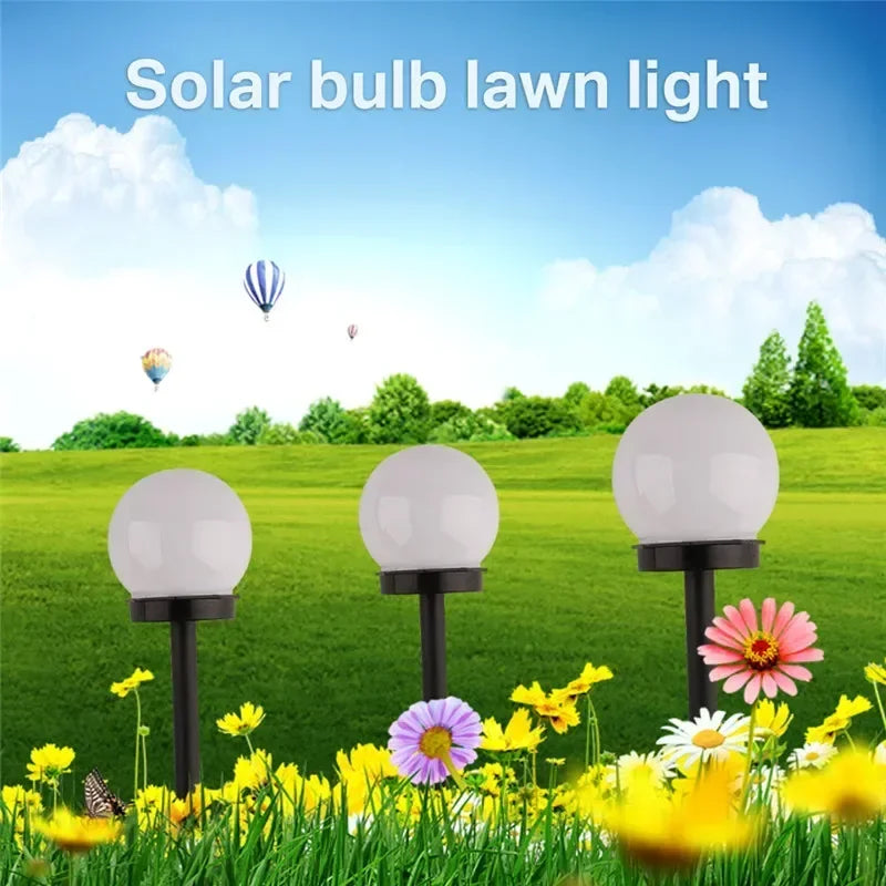 Outdoor Solar Powered LED Bulb Lamp
