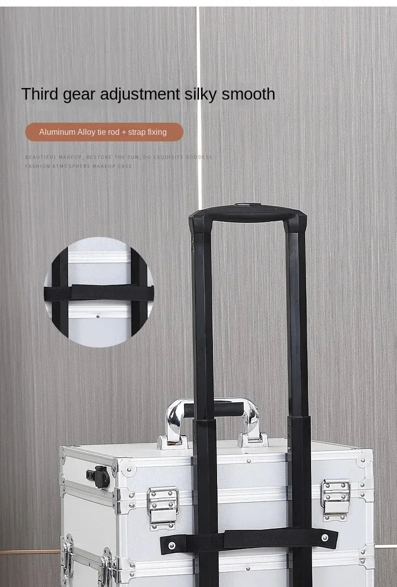 3-in-1 Makeup Rolling Luggage