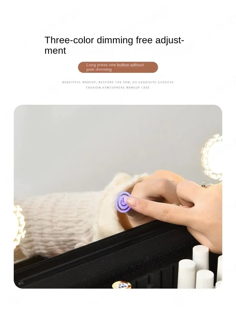 3-in-1 Makeup Rolling Luggage