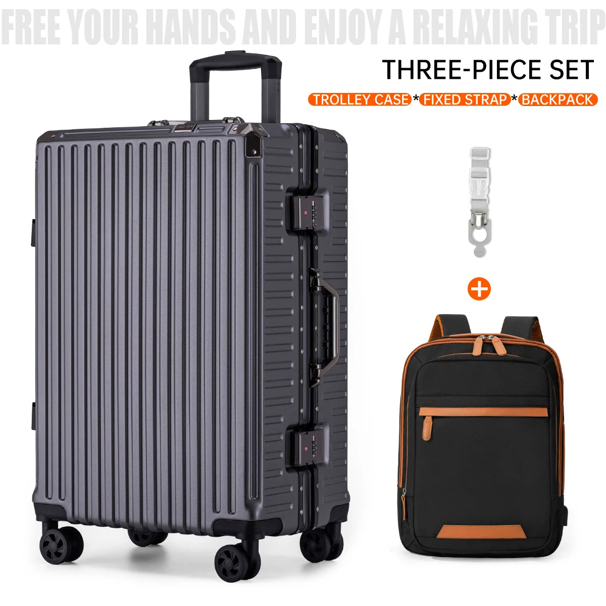 Aluminum Frame Rolling Luggage Case