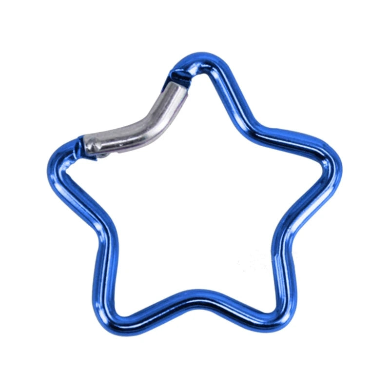 Aluminum Outdoor Star Shaped Spring Locking Carabiner Clip