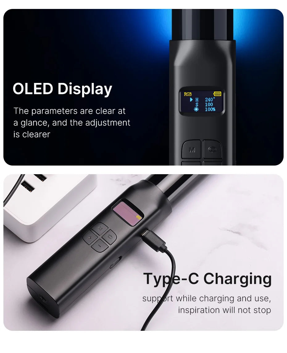 Handheld RGB Colorful Stick Light