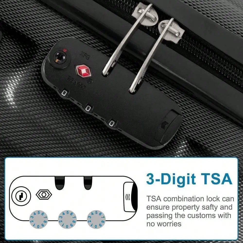 Luggage Hardside Carry on Suitcase Set