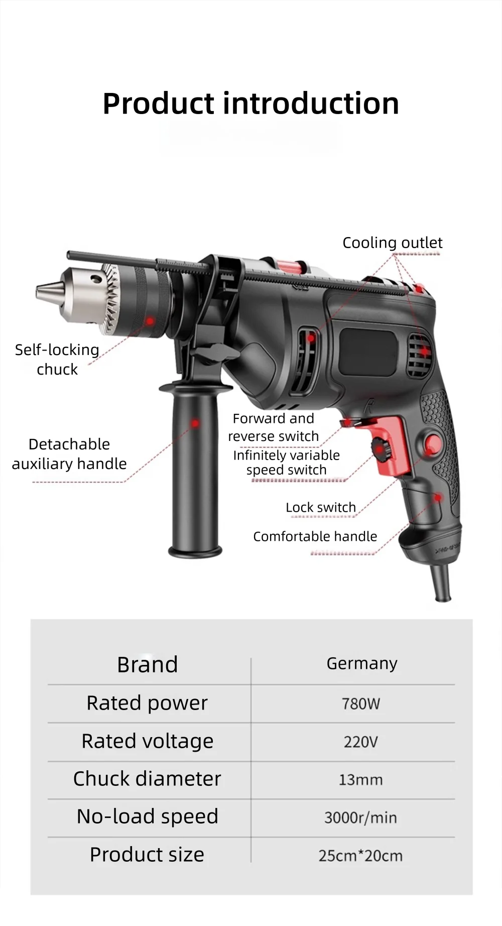 Electric Impact Drill