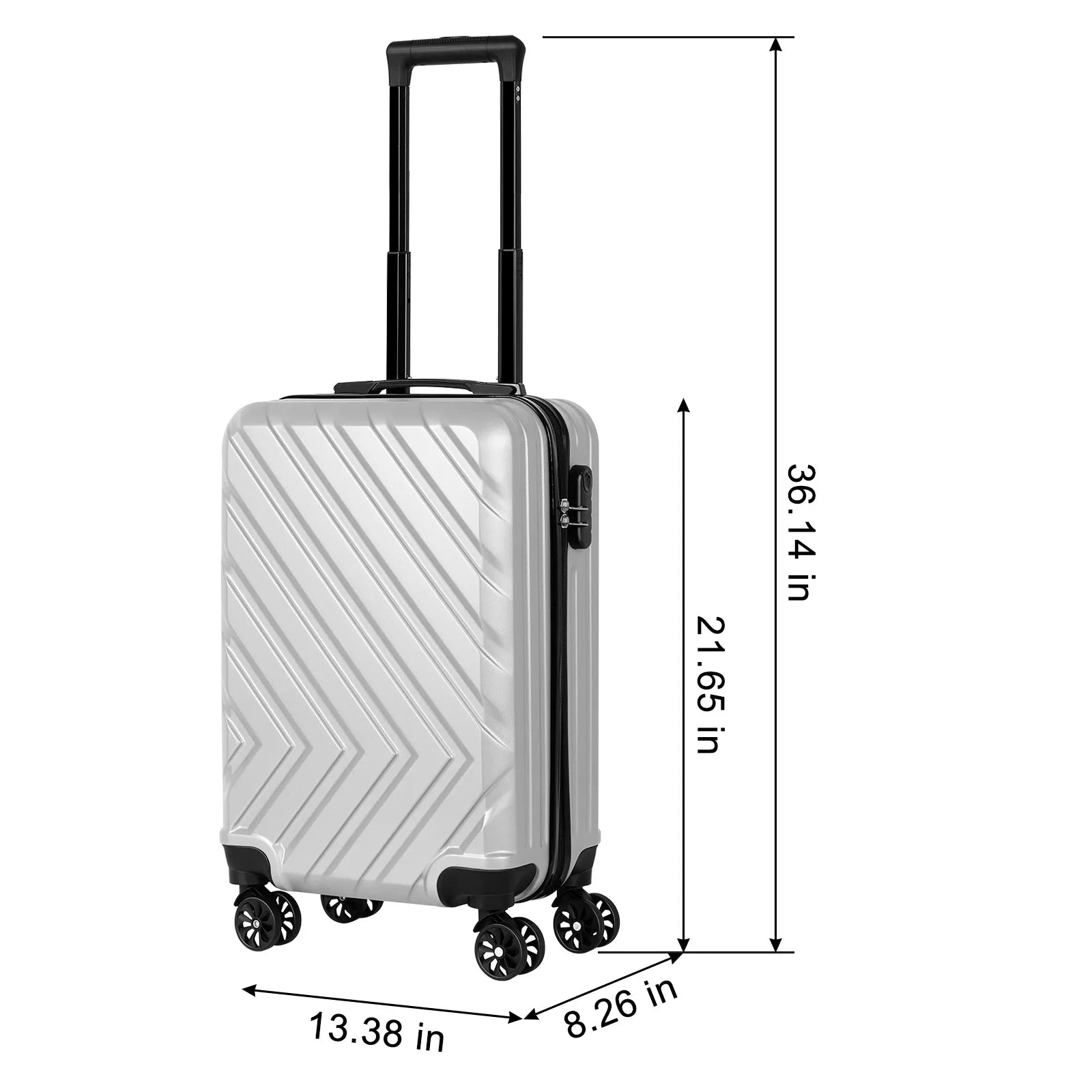 Lockable luggage suitcase