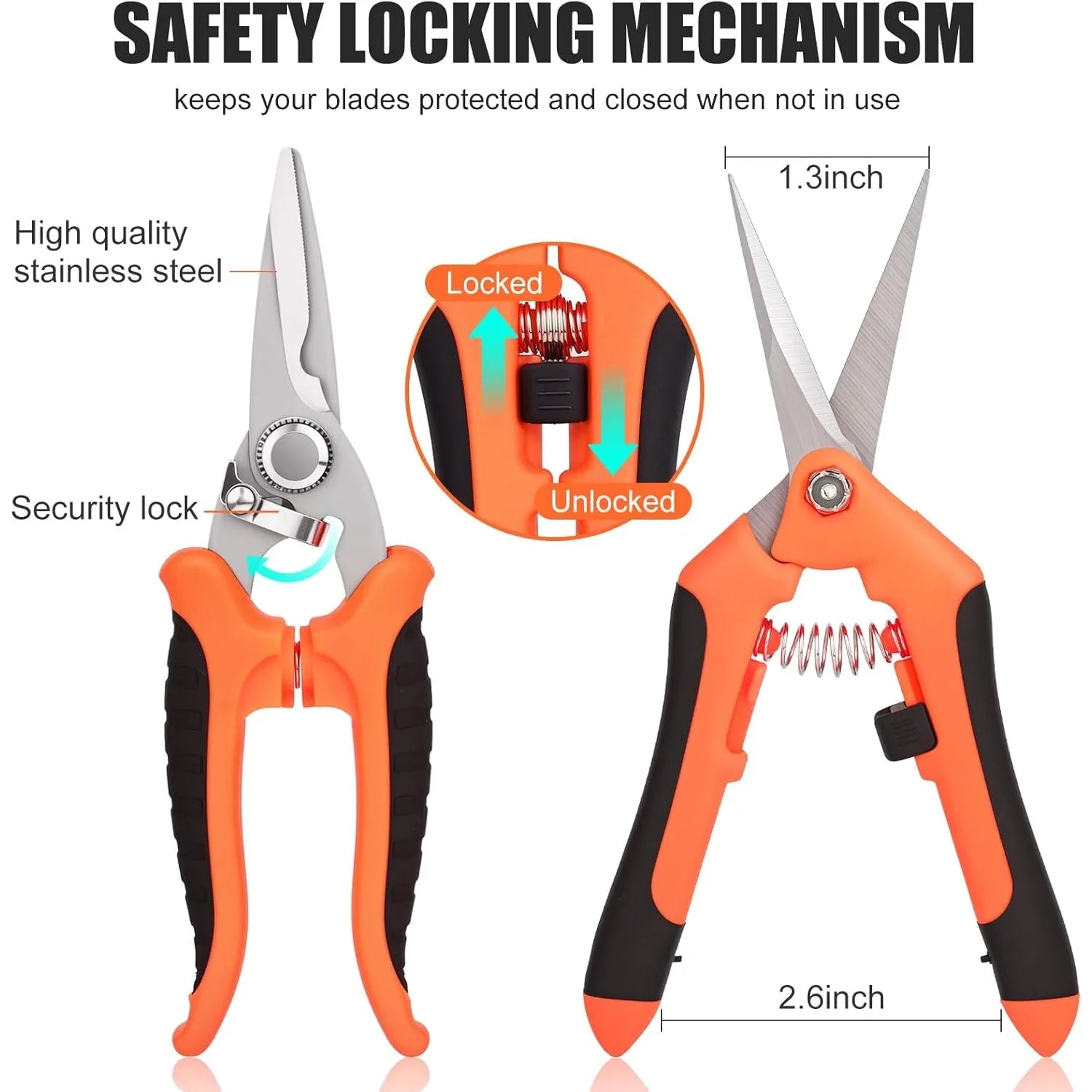 7 pcs garden shears Stainless steel