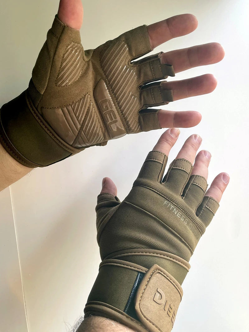 Half Finger Bodybuilding Gym Gloves