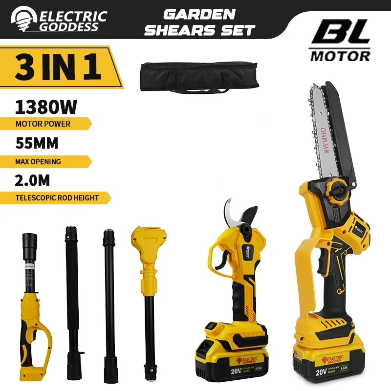 Brushless 1380W Electric Chainsaw