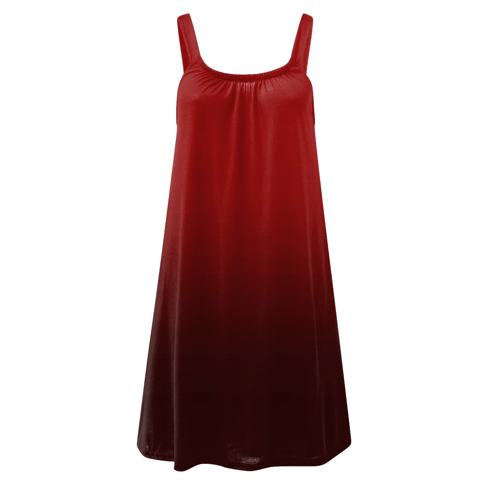 Gradient Print Dresses For Women Summer Sleeveless Neck Boho Beach dress
