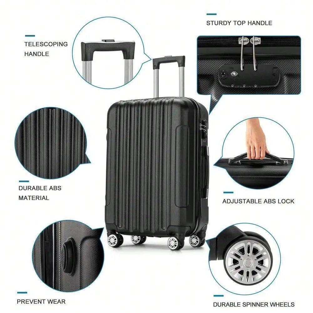 Luggage Hardside Carry on Suitcase Set