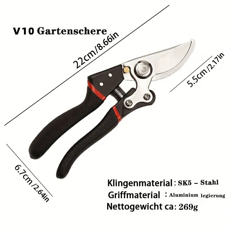 Heavy-Duty Carbon Steel Pruning Shears