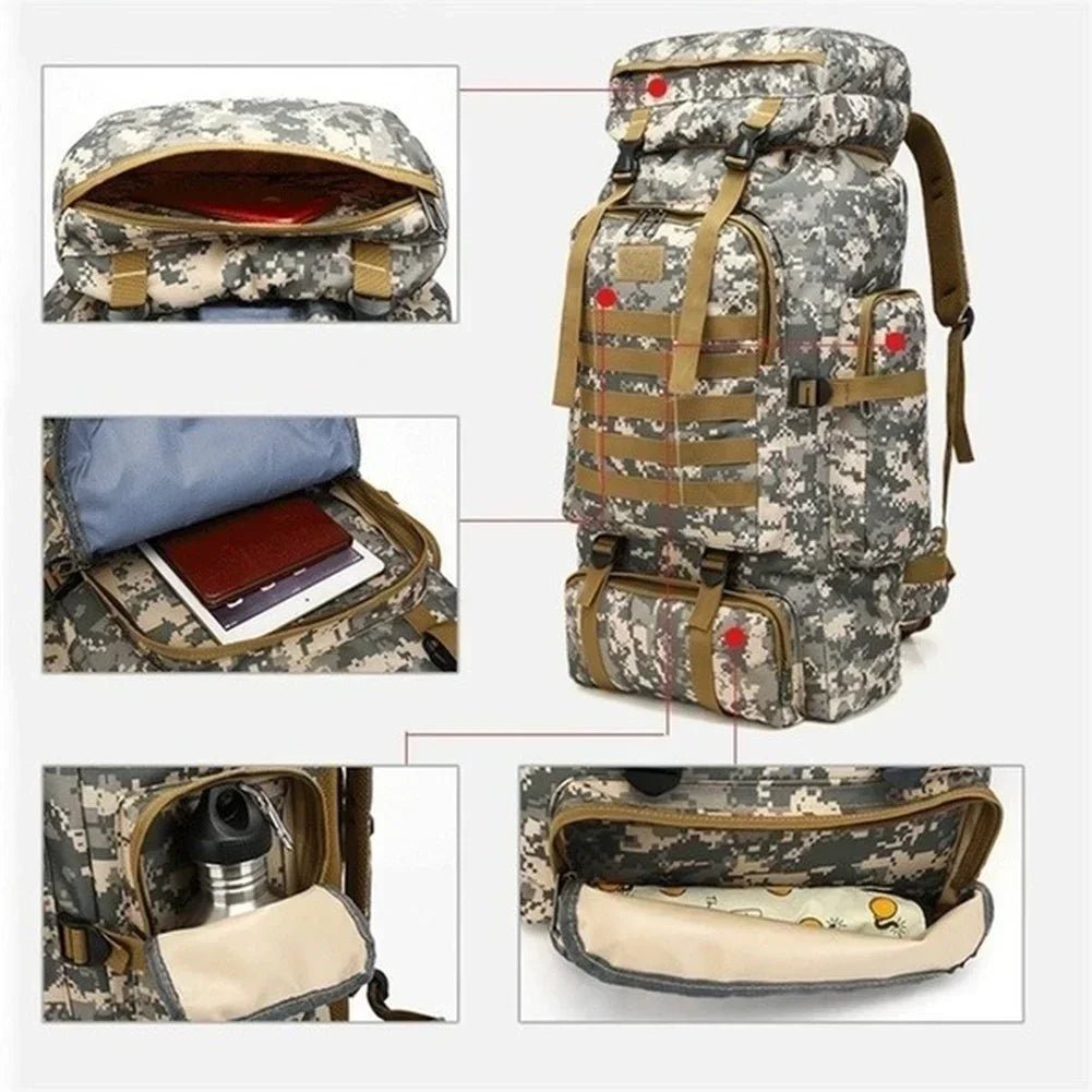 80L/100L Mountaineering Tactical Backpack