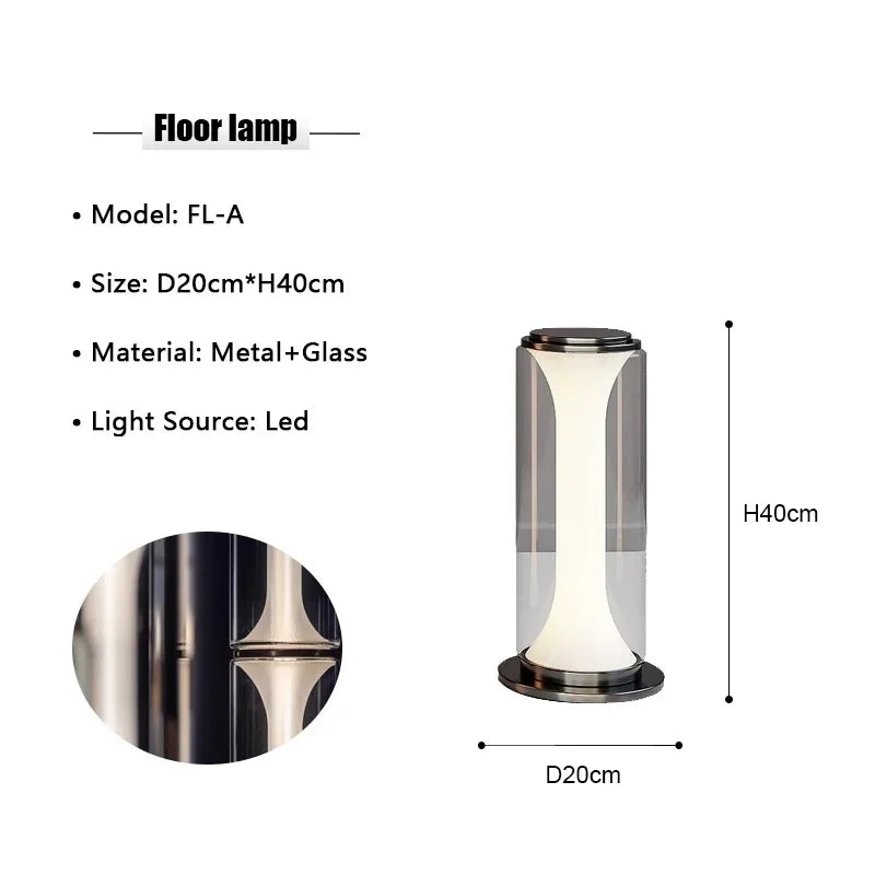 Glass Floor Lamp